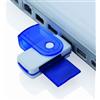 Lettore Memory Card Mika Nero, compatto in plastica, 2,2x6 cm Personalizzate o neutre
