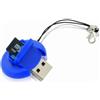 Lettore Micro SD USB 2.0 Apek, design circolare Personalizzate o neutre