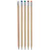 Matita Woodline in legno naturale con gomma - Colore beige chiaro Personalizzate o neutre