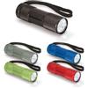 Torcia LED 9 luci in alluminio nero, compatta 9 cm, batterie incluse Personalizzate o neutre