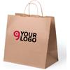 Shopper in Carta Naturale 80g/m² Colore Avana 30x29x18cm Bag Personalizzate o neutre