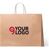 Borsa Tobin shopper carta naturale 41x32x12 cm resiste 7 kg Personalizzate o neutre