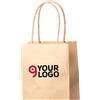 Borsa Ragnar shopper carta naturale 100g, manici rinforzati 1L Personalizzate o neutre