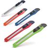Cutter Balic colorato con blocco di sicurezza, 13cm, plastica Personalizzate o neutre