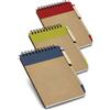 Block notes eco A6 con penna, carta riciclata, copertina rigida Personalizzate o neutre