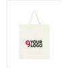 PURE Borsa shopping cotone beige con manici lunghi - Eco chic Personalizzate o neutre