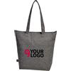 Halfar Shopper Jersey Bag Grigia con Chiusura Zip e Manici Lunghi Personalizzate o neutre