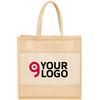 Halfar Shopper NATIVE con cerniera 40x40 cm 22L beige leggera e capiente Personalizzate o neutre