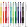Penna a sfera Slim, grip colorato, plastica, 14g Personalizzate o neutre