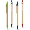 NAIROBI Penna a sfera kraft con clip in legno, 0,9x14cm, 7g Personalizzate o neutre