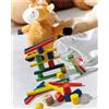 Stacking Color: Gioco di Abilità in Legno Naturale 16 Pezzi Personalizzate o neutre