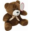 Peluche Orso RUBEN 16cm con fiocco e cuore Personalizzate o neutre