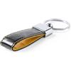 Portachiavi Boriem Metallo PU con Astuccio Latta Nero 2,5x8cm Personalizzate o neutre