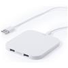 Caricabatterie wireless Donson bianco 2 USB, base antiscivolo Personalizzate o neutre