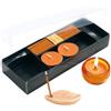 Set profumato ATMOSPHERE: 3 colori, candele e incenso in vetro Personalizzate o neutre