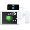 Power Bank Kaprin 10000mAh, Tripla USB, Bianco, Design Colorato Personalizzate o neutre
