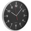 Orologio Hemera da muro 31 cm quarzo vetro plastica nero moderno Personalizzate o neutre