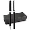 Set Penne Douro in Metallo con Astuccio Regalo Imbottito Nero Personalizzate o neutre
