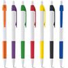 Penna a sfera Aero blu con gomma antiscivolo, plastica, 14 cm Personalizzate o neutre