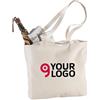 Shopper Ningbo in cotone con zip, resistente 10kg - Manici lunghi Personalizzate o neutre
