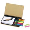 Memo-Box Drawer: Blocco appunti 5 colori, penna e graffette Personalizzate o neutre