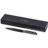 Penna a sfera Marksman nera in metallo con stylus e confezione regalo Personalizzate o neutre