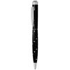 Penna a sfera MOSCOW in metallo ottone nera Swarovski blu Personalizzate o neutre