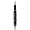 Roller penna nera RIGA in ottone con Swarovski e clip metallica Personalizzate o neutre
