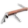Cavatappi in legno Carin con apribottiglie e coltellino 30g Personalizzate o neutre