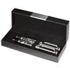Set scrittura INTERCONTINENTAL in ottone cromato con mappe Personalizzate o neutre