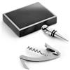 Set Vino Deluxe in Scatola Regalo con Cavatappi e Tappo, 226g Personalizzate o neutre