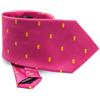 Cravatta rosa in microfibra 8,4x155 cm elegante senza astuccio Personalizzate o neutre