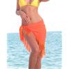 Pareo mare con frange Lorena, 100% poliestere Oeko-Tex, Italia Personalizzate o neutre