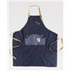 Workteam Grembiule denim blu con pettorina e tasche Personalizzate o neutre