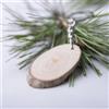 Portachiavi Selton legno di faggio naturale ovale o tondo 8gr Personalizzate o neutre