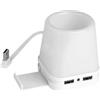 Portapenne USB con LED, 4 porte, stand smartphone - Bianco K-Tech Personalizzate o neutre