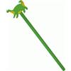 Matita verde Legno 19cm con gomma dinosauro Personalizzate o neutre