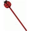 Matita in legno rossa con gomma Coccinella 19cm Personalizzate o neutre