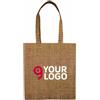 Shopper TNT effetto juta 38x40cm con soffietto - Resistente 90g Personalizzate o neutre