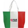 Shopper TNT Tricolore : Borsa Termosaldata 44x33cm Manici Lunghi Personalizzate o neutre