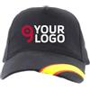 Cappello rosso con bandiera spagnola, 100% cotone | Personalizzate o neutre