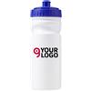 Borraccia HDPE 500 ml BPA Free Bianco con Tappo Colorato Personalizzate o neutre