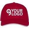 Cappellino 5 pannelli cotone 175g con visiera sandwich - Personalizzate o neutre