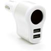 Caricatore auto USB nero 3 porte ricarica rapida Personalizzate o neutre