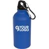 Oregon Borraccia Sport Opaca 400ml Alluminio con Moschettone Nero Personalizzate o neutre