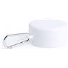 Berty Bicchiere Pieghevole Bianco 220ml con Pill Box e Moschettone Personalizzate o neutre
