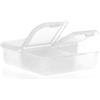 Portapillole Edmor 4 scomparti ABS semitrasparente senza BPA Personalizzate o neutre