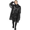 Poncho pioggia trasparente Ziva con custodia, monouso 90x120 cm Personalizzate o neutre
