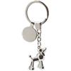 Portachiavi forma Cane in Alluminio Argento 35g Personalizzate o neutre