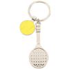 Portachiavi in Alluminio Racchetta Tennis 7x2cm Argento Personalizzate o neutre